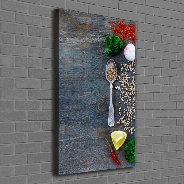 Foto auf leinwand vertikales Gewürze und Kräuter