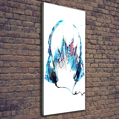 Foto auf leinwand vertikales Musik der Stadt