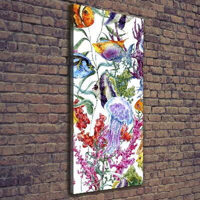 Wandbild vertikales Unterwasserwelt