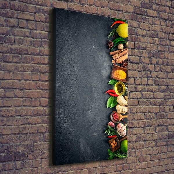 Foto auf leinwand vertikales Gewürze und Kräuter
