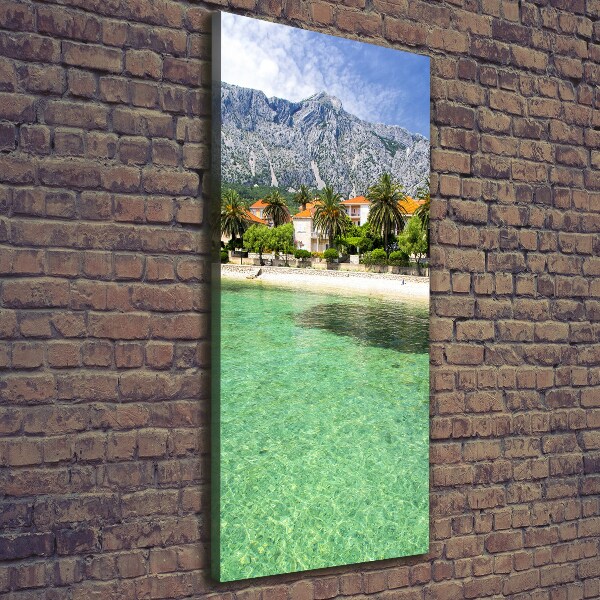 Foto leinwand vertikales Strand in Kroatien