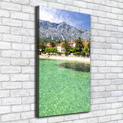 Foto leinwand vertikales Strand in Kroatien