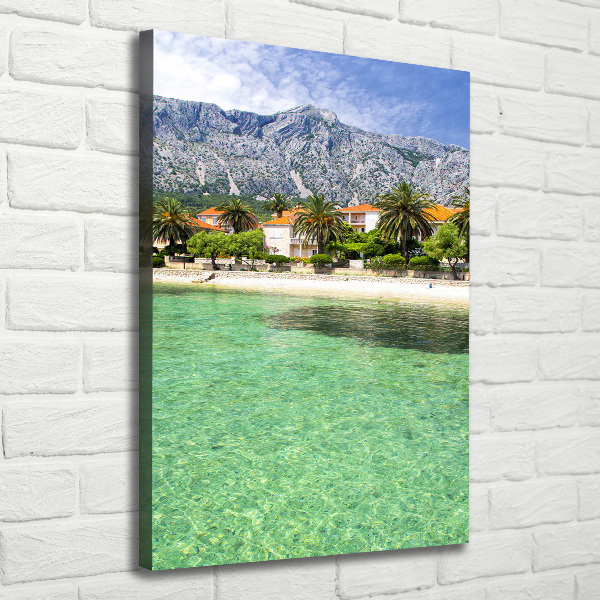 Foto leinwand vertikales Strand in Kroatien