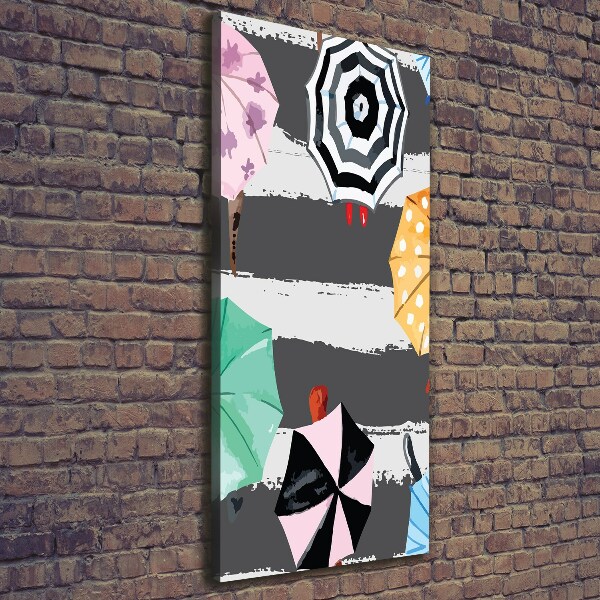 Wandbild vertikales Bunte Regenschirme