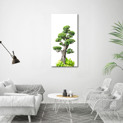 Foto leinwand vertikales Bonsai-Baum