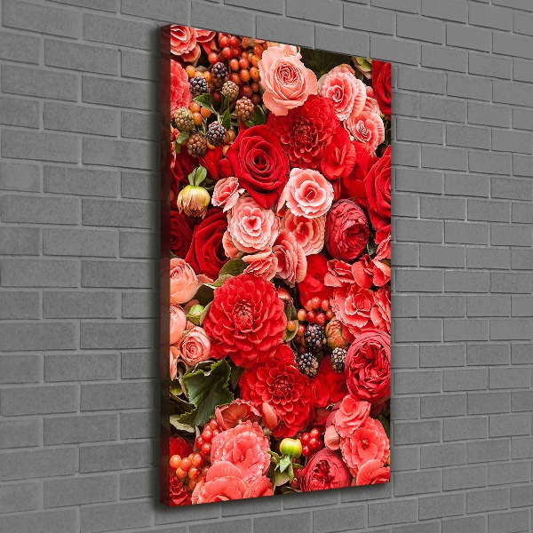Wandbild vertikales Ein Blumenstrauß
