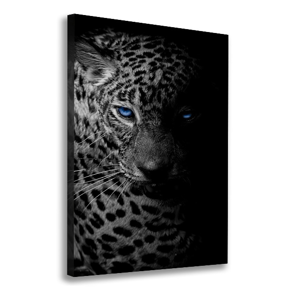 Foto leinwand vertikales Leopard
