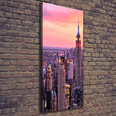Foto leinwand vertikales New York West