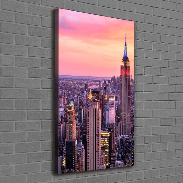 Foto leinwand vertikales New York West