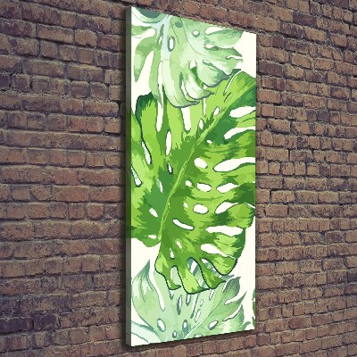 Foto auf leinwand vertikales Tropische Blätter