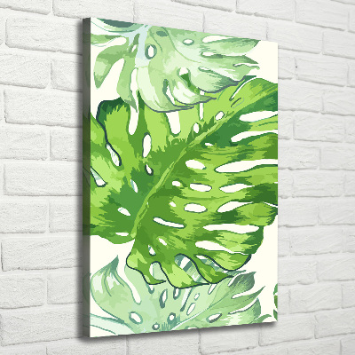 Foto auf leinwand vertikales Tropische Blätter