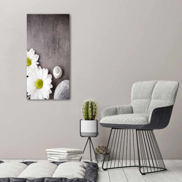 Foto leinwand vertikales Gerbera