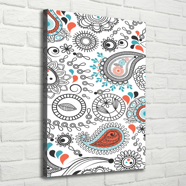 Wandbild vertikales Ornamente