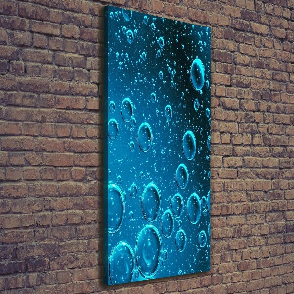 Foto leinwand vertikales Blasen unter Wasser
