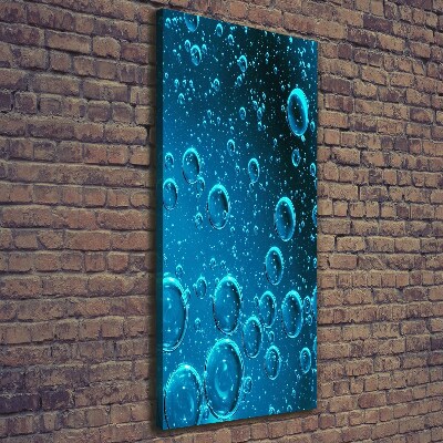 Foto leinwand vertikales Blasen unter Wasser