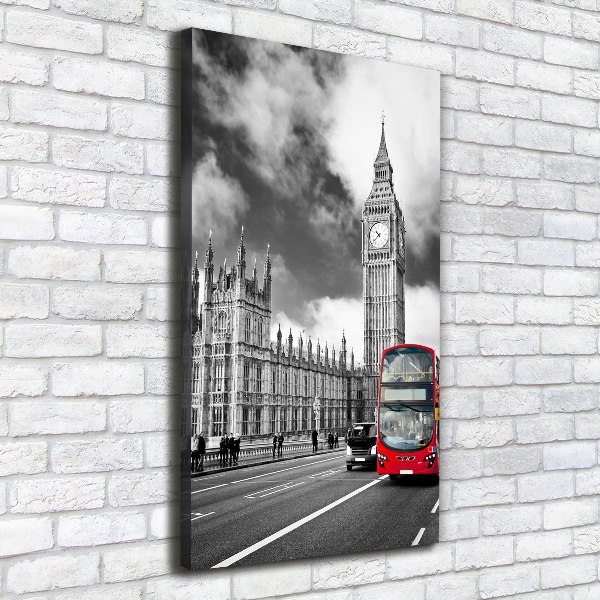 Foto leinwand vertikales Big Ben London