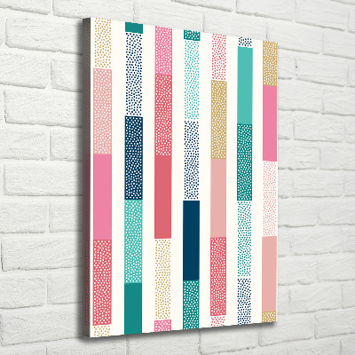 Foto leinwand vertikales Bunte Streifen
