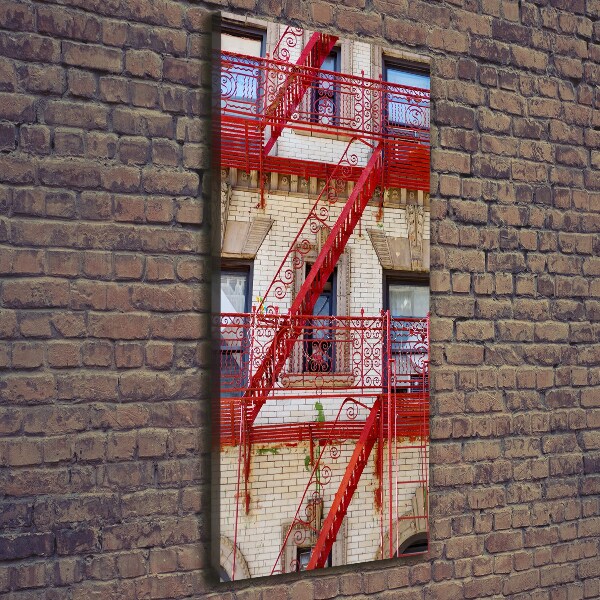 Wandbild vertikales Italienisches Mietshaus