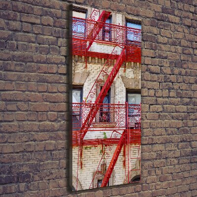 Wandbild vertikales Italienisches Mietshaus