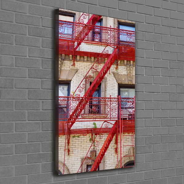 Wandbild vertikales Italienisches Mietshaus