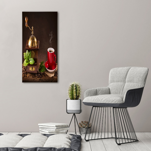 Wandbild vertikales Kaffeemühle