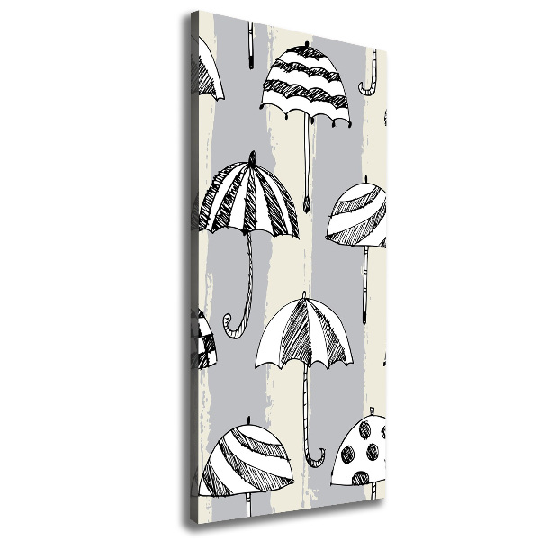 Foto leinwand vertikales Regenschirme