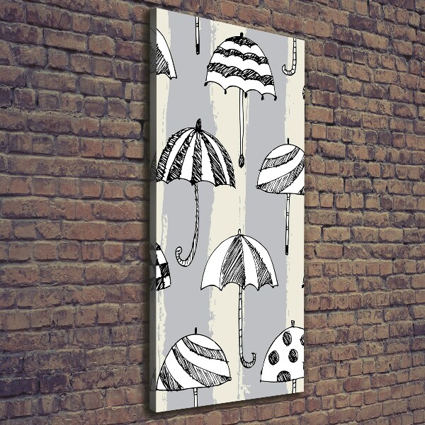 Foto leinwand vertikales Regenschirme