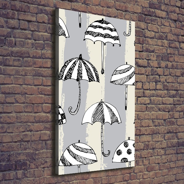 Foto leinwand vertikales Regenschirme