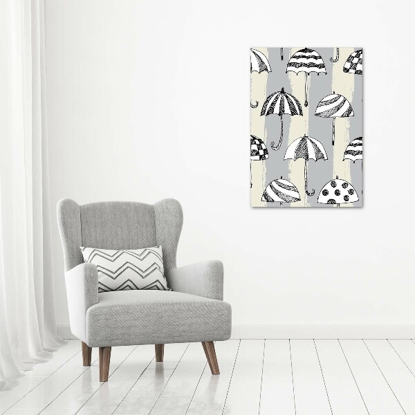 Foto leinwand vertikales Regenschirme