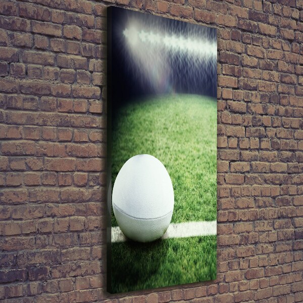 Foto leinwand vertikales Rugbyball