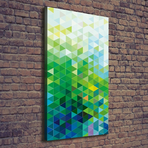Foto auf leinwand vertikales Abstrakte Dreiecke