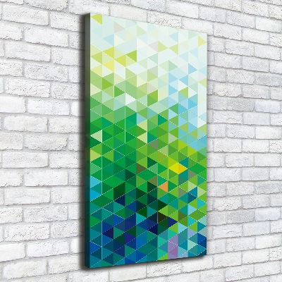 Foto auf leinwand vertikales Abstrakte Dreiecke