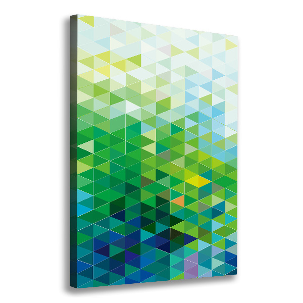 Foto auf leinwand vertikales Abstrakte Dreiecke