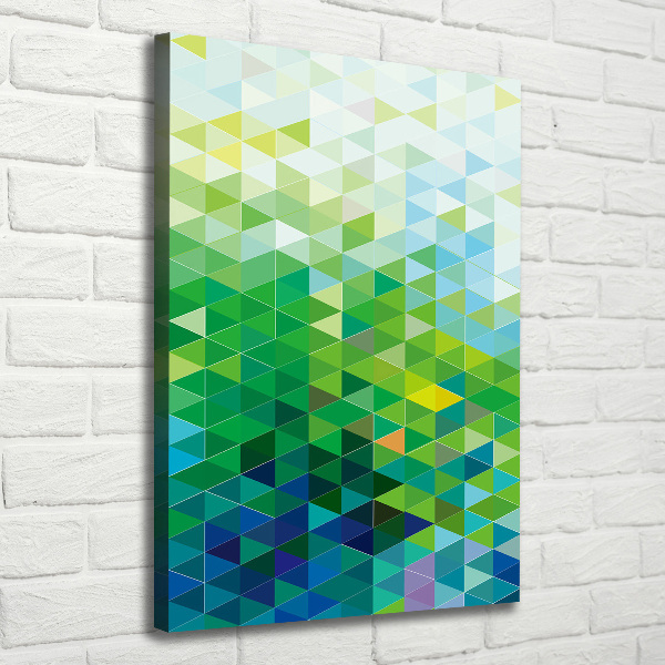 Foto auf leinwand vertikales Abstrakte Dreiecke