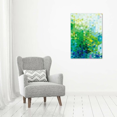 Foto auf leinwand vertikales Abstrakte Dreiecke