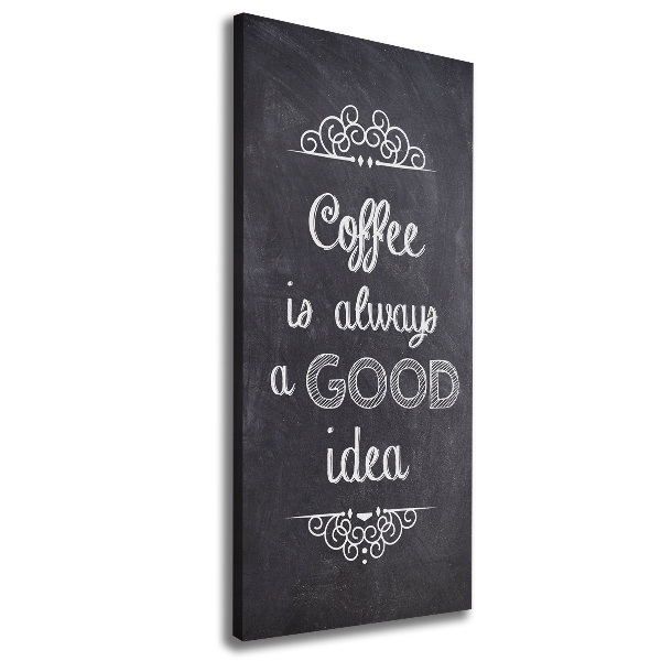 Foto auf leinwand vertikales Kaffeecollage