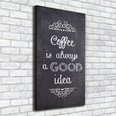 Foto auf leinwand vertikales Kaffeecollage