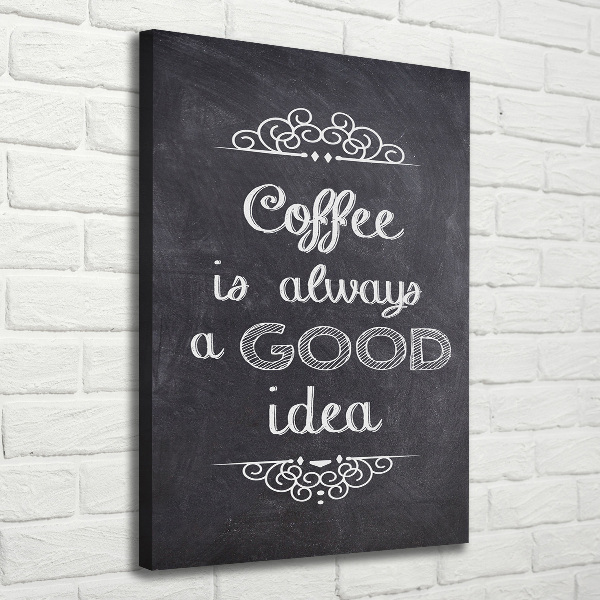 Foto auf leinwand vertikales Kaffeecollage