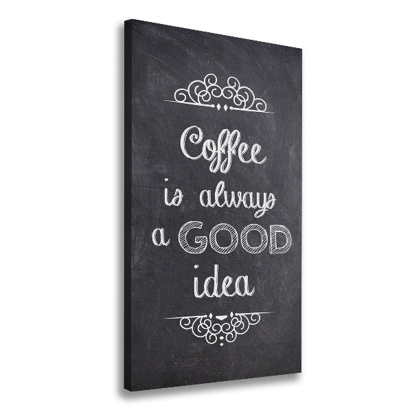 Foto auf leinwand vertikales Kaffeecollage