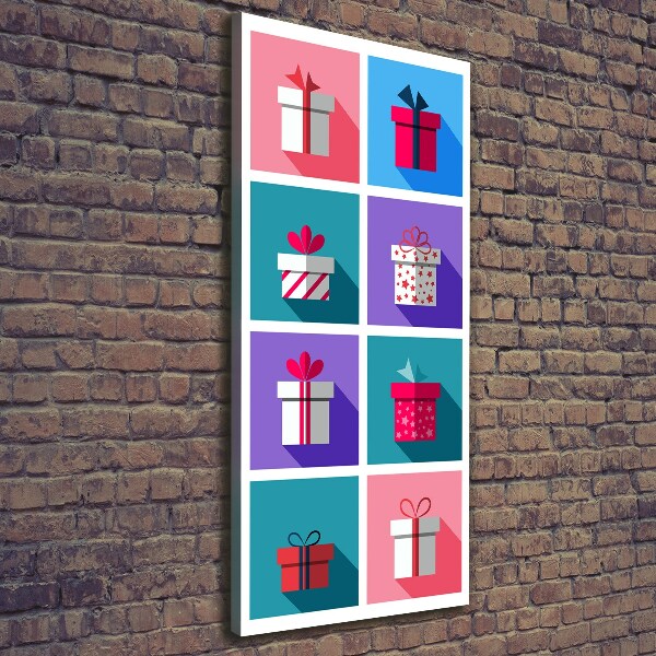 Wandbild vertikales Geschenke