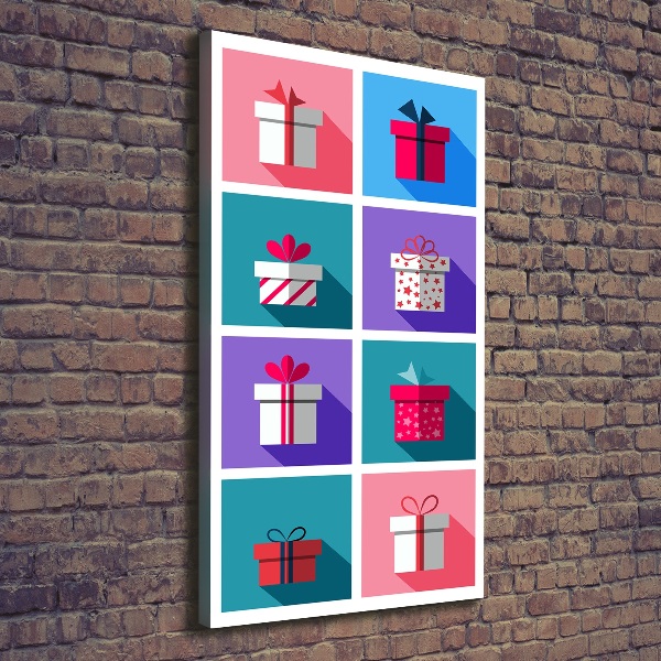 Wandbild vertikales Geschenke