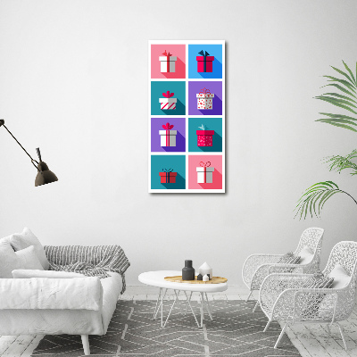 Wandbild vertikales Geschenke