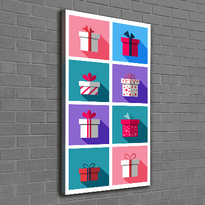 Wandbild vertikales Geschenke