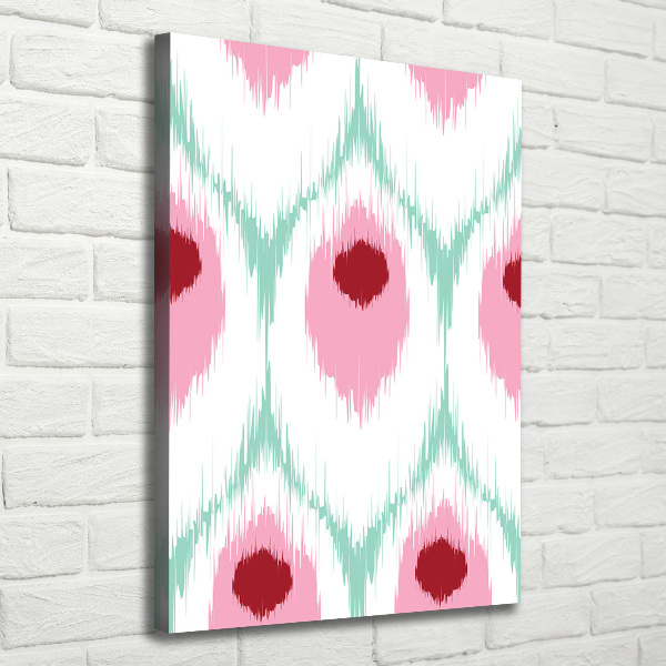 Wandbild vertikales Pfauenmuster