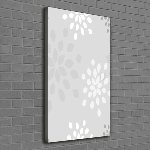 Foto leinwand vertikales Blumenmuster