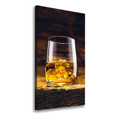 Wandbild vertikales Bourbon im Glas