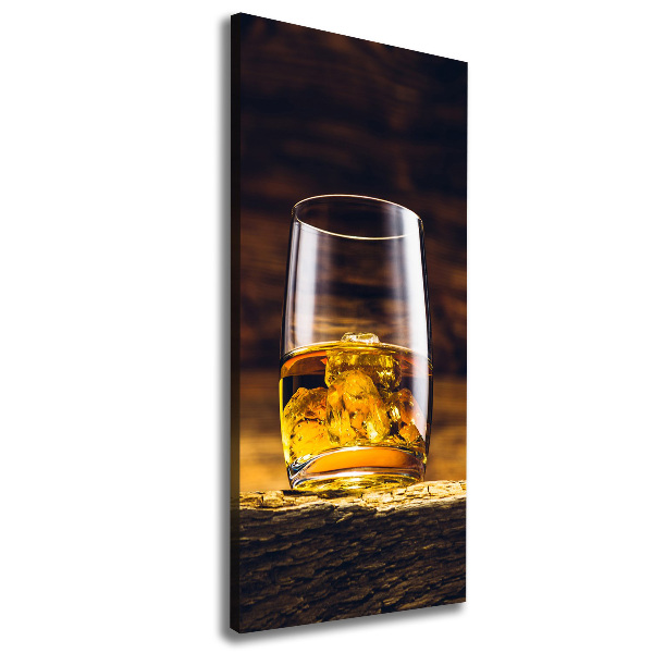 Wandbild vertikales Bourbon im Glas