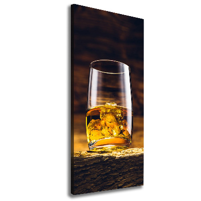 Wandbild vertikales Bourbon im Glas