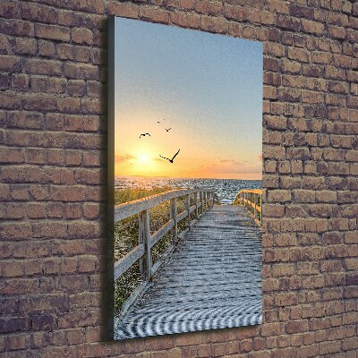 Foto auf leinwand vertikales Weg zum Strand