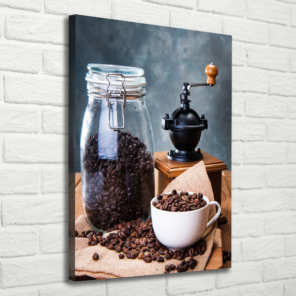 Wandbild vertikales Kaffeemühle